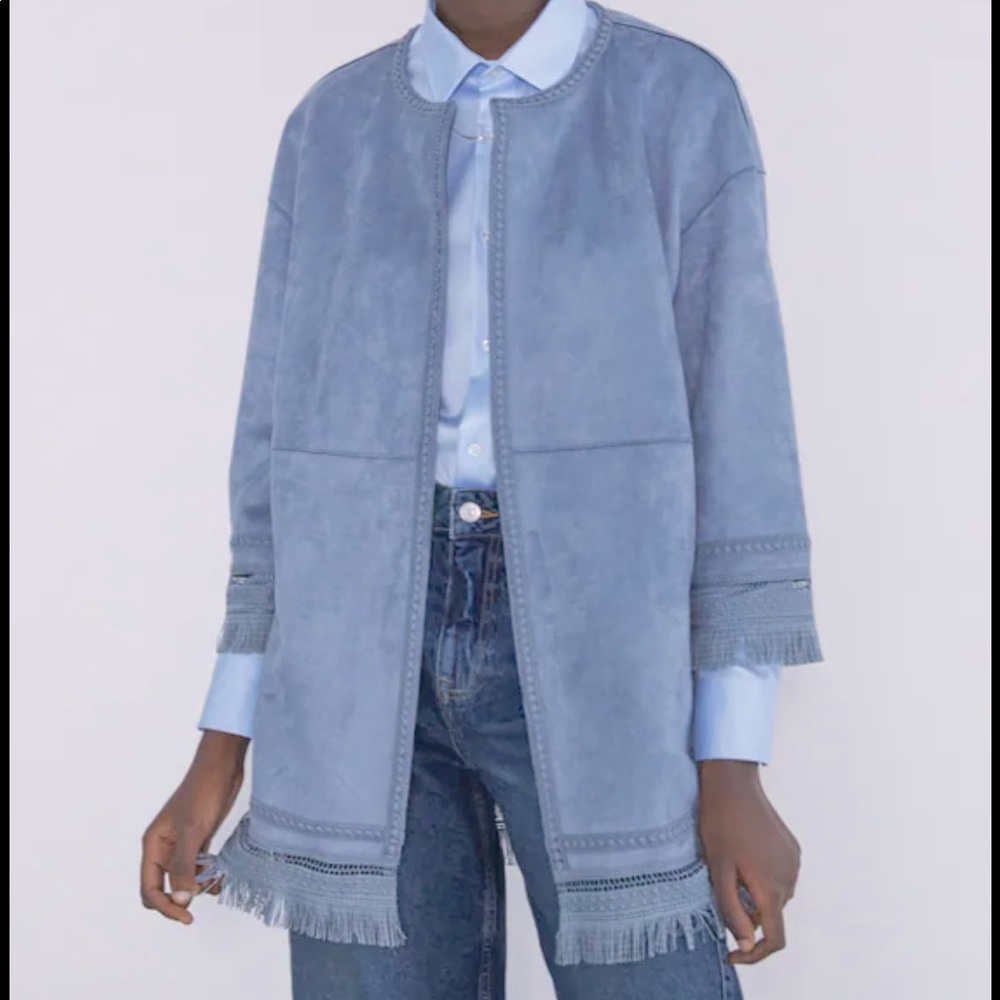 Zara Faux Suede Jacket